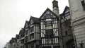 View from the bottom on the typical grey British houses in one of the most expensive London suburbs in which to live Royalty Free Stock Photo