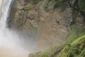 View at the bottom of a waterfall.