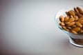 View of a bowl of almond