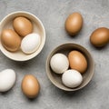 view bowls with chicken eggs2. High quality beautiful photo concept