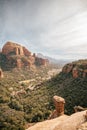 View of Boynton Canyon and Enchantment Resort tfrom high cliff above Royalty Free Stock Photo