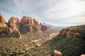 View of Boynton Canyon and Enchantment Resort tfrom high cliff above Royalty Free Stock Photo