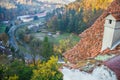 View of the Bran Village from Bran Castle Royalty Free Stock Photo