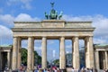 View at Brandenburg gate on Berlin on Germany