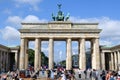 View at Brandenburg gate on Berlin on Germany