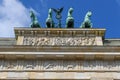 View at Brandenburg gate on Berlin on Germany