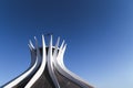 View from BrasÃÂ­lia Cathedral. It was planned by the architect Oscar Niermeyer Royalty Free Stock Photo