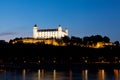 View of the Bratislava  at night