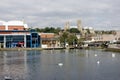 A view of Brayford Pool with the Odeon cinema and the Cathedral