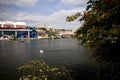 A view of Brayford Pool with the Odeon cinema and the Cathedral