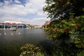 A view of Brayford Pool with the Odeon cinema and the Cathedral