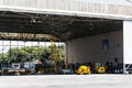 View of the Brazilian Air Force hangar in the city of Salvador, Bahia Royalty Free Stock Photo