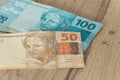 Brazilian money / high nominal Royalty Free Stock Photo