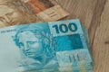 Brazilian money / high nominal Royalty Free Stock Photo