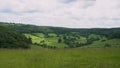 View from Breakheart Hill across Waterley Bottom near Dursley, The Cotswolds