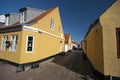 View of Bredeslippe street in Ribe, Denmark Royalty Free Stock Photo