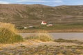 View on Breidavik from beach, westfjords of iceland