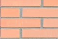 View of brick background. Brick wall. Brick base. Brick backdrop. Building and construction concept. Macro image, close Royalty Free Stock Photo