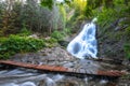 View of Bride`s Veil / Valul Miresei Waterfall Royalty Free Stock Photo