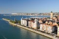 View from bridge of Bizkaia, Portugalete Royalty Free Stock Photo