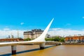 View of the bridge in Buenos Aires, Argentina. Copy space for text