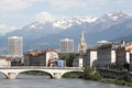 View of the city of Grenoble in France