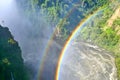 View of the rainbow over the Zambezi River, Africa Royalty Free Stock Photo