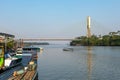 View of the bridge of El Coca on the Napo River. Puerto Francisco de Orellana. Ecuador. Amazon. South America