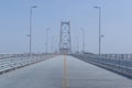 View of bridge Hercilio Luz over the Atlantic Ocean