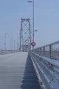 View of bridge Hercilio Luz over the Atlantic Ocean