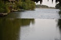 View of the weir from the bridge at the `Old Mill` in Little Rock Arkansas