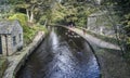 View from bridge over canal at Uppermill