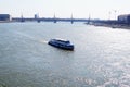 View from the bridge over the Danube Budapest Royalty Free Stock Photo