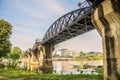 View at the Bridge over Kwai river - Thailand Royalty Free Stock Photo