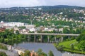 View on the bridge over Nidelva Trondheim, Norway