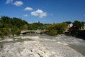 View of bridge over Rioni river in Kutaisi, Georgia,Imereti Royalty Free Stock Photo