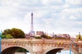 View on the bridge Pont des Invalides Paris France Royalty Free Stock Photo