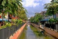 View of a renovated canal in Bangkok