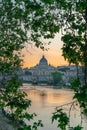 View from the main river . Rome Royalty Free Stock Photo