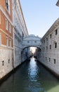 View of the Bridge of Sighs or Ponte dei Sospiri. Travel, holiday photo. Royalty Free Stock Photo