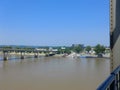 View of a bridge and submarine from Junction bridge. Royalty Free Stock Photo