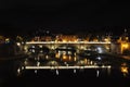 View of the bridge Vittorio Emanuele II and the dome of the Basilica of Saint Peter