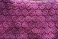 View of bright pink lace fabric from above Royalty Free Stock Photo