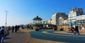 A view of Brighton\'s victorian bandstand. Royalty Free Stock Photo