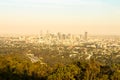 View of Brisbane city at Mount Coot-tha, Brisbane Royalty Free Stock Photo