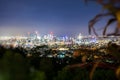 View of Brisbane City from Mount Coot-tha Royalty Free Stock Photo