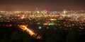 View of Brisbane City from Mount Coot-tha Royalty Free Stock Photo