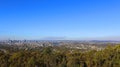 View at Brisbane from Mount Coot-tha Queensland, Australia Royalty Free Stock Photo