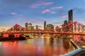 View of Brisbane over the river, Australia