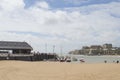 View of Broadstairs, Kent harbour and beach Royalty Free Stock Photo